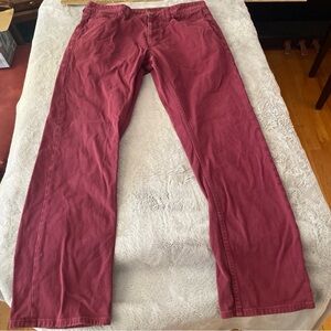 Vineyard Vines Burgundy Chino Pants size 32 X 30